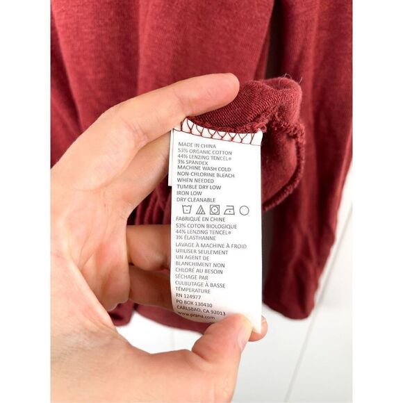 Prana Frosene Top Cotton and‎ Tencel in Mulled Wine Size XS - Picture 6 of 11